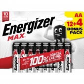 Energizer Max AA Promo 12+4
